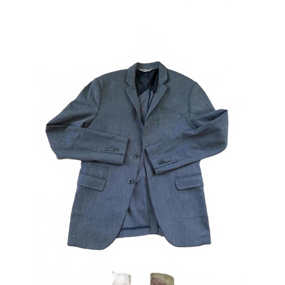 Zara Man Slim Fit Blazer - Elegant Gray Suit Jacket NWOT